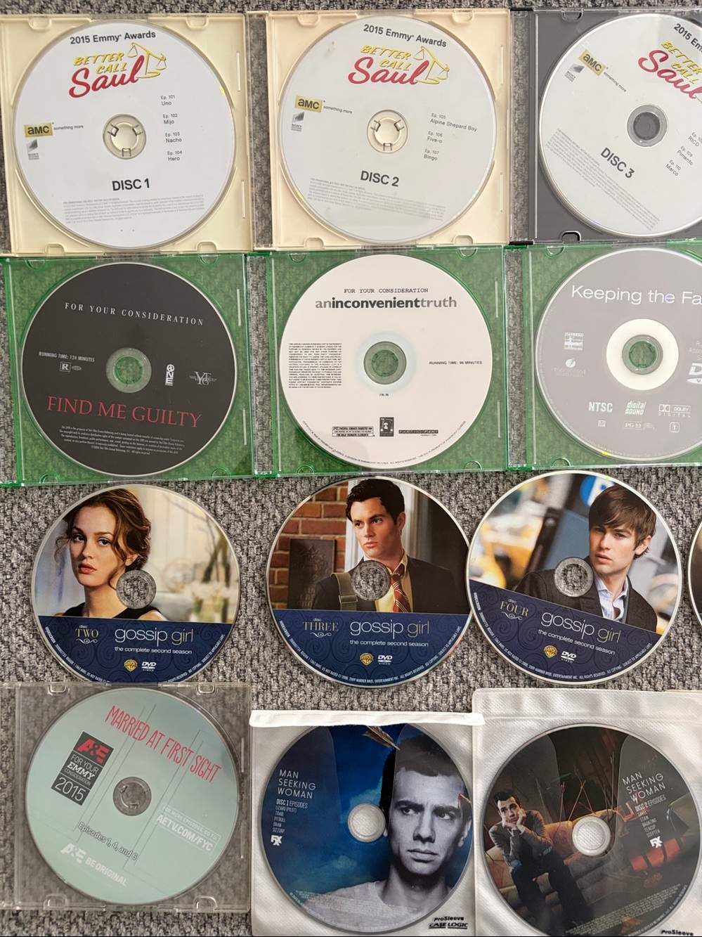 Assorted DVD Movie & TV Disc Collection - Black 20 DVDs